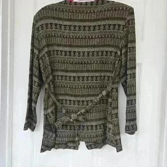 Vintage Melissa Harper Rare Pattern Design Button Down longsleeve Blouse,Size 10 - Picture 2 of 3